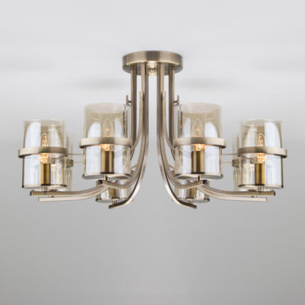 Люстра на штанге Eurosvet 60085/8 античная бронза